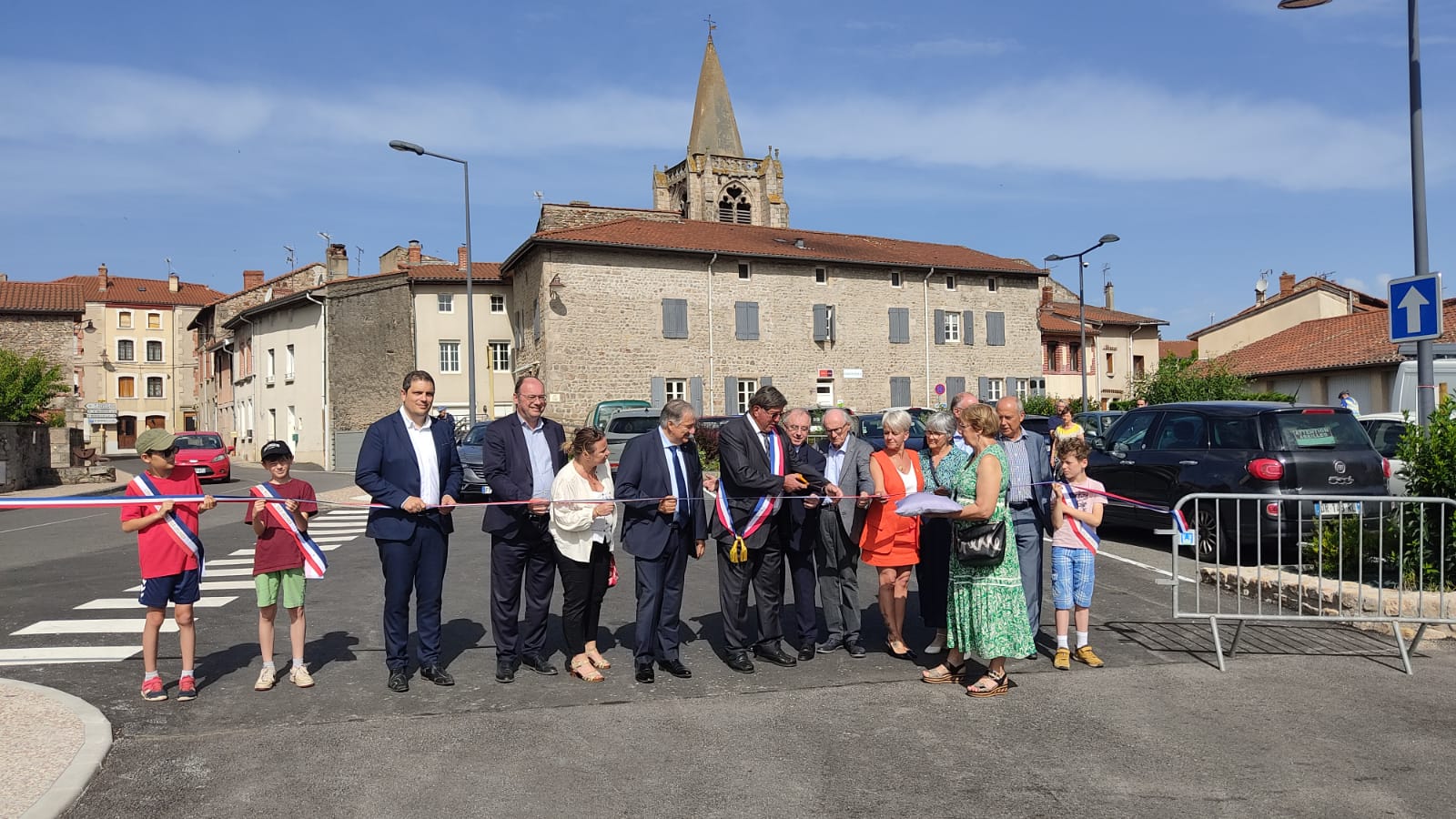 Inauguration à Périgneux – Route de Chambles